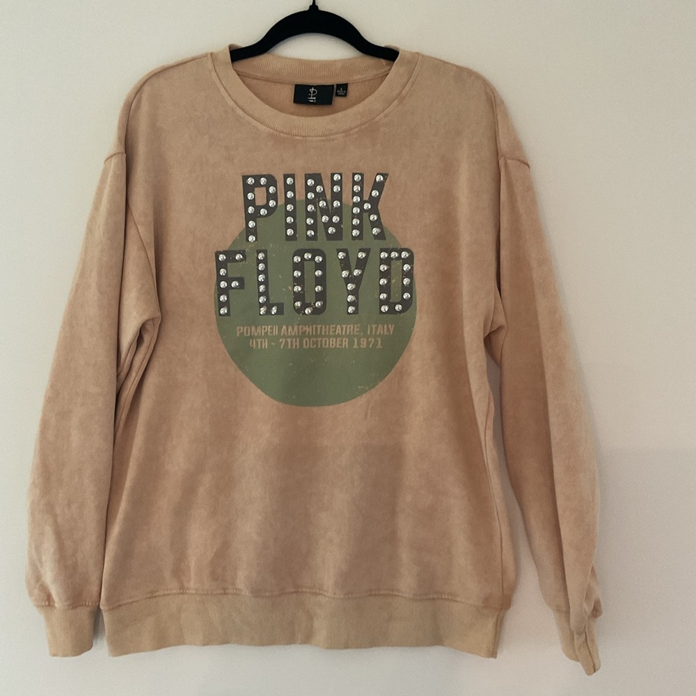 Pink Floyd Tan Crew Neck Sweater